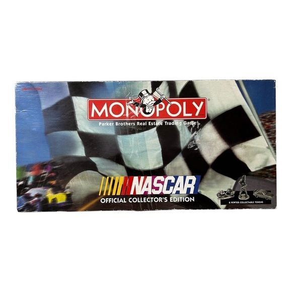 1997 Monopoly NASCAR Official Collector's Edition 8 Tokens COMPLETE Racing Game - Picture 1 of 6